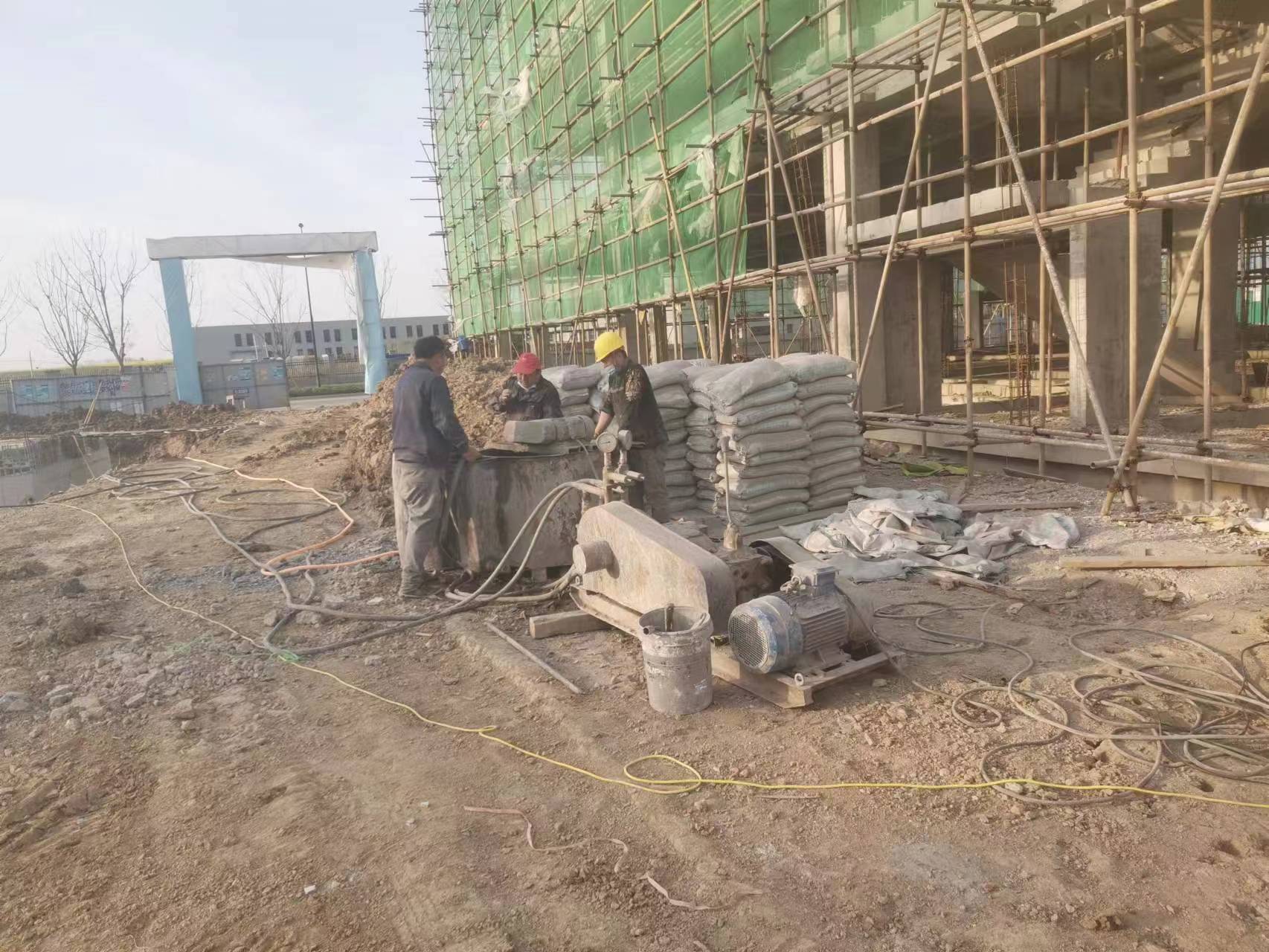 三伏潭镇别墅下沉注浆